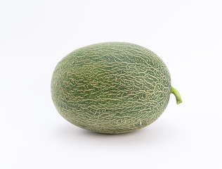Cantaloupe melon  on white background