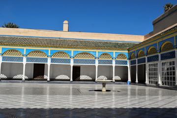 pałac el-Bahia, Marakesz, Maroko - obrazy, fototapety, plakaty