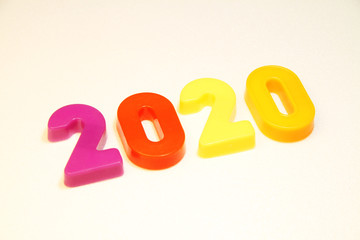 Year 2020 Jahr 2020 Schrift 