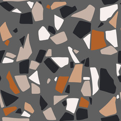 Terrazzo and mosaic, seamless pattern