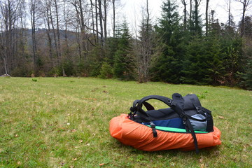  mountain hiking in the Carpathians. Synevir glade