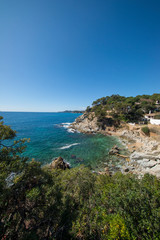Round roads through Lloret de Mar, Costa brava