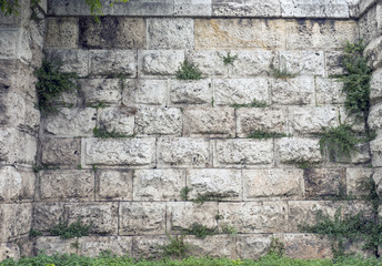 Ancient stone wall , Greece Athens