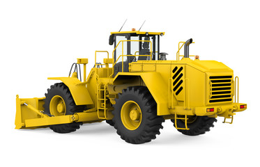 Wheel Dozer Isolated