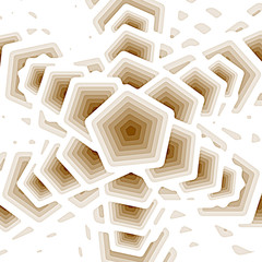 Obraz premium abstract pentagon background