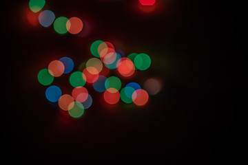 Abstract background of defocused city lights