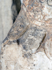 Detail of Statue, marble sculpture