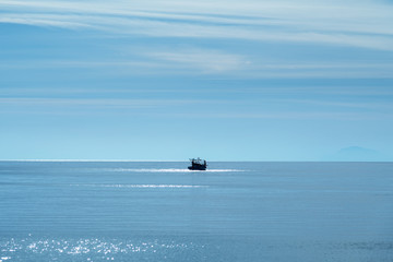 Aegean sea in morning near Kos island, Greece.