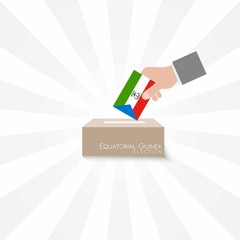 Equatorial Guinea Elections Vote Box Vector Work