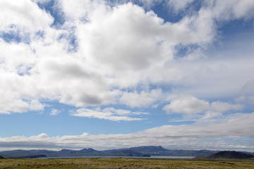 Landschaft am thingvallavatn, Island