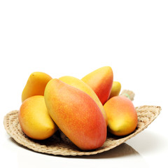Mango on white background