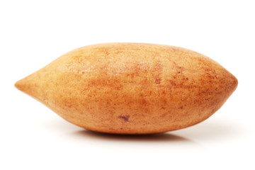 pecan nuts on white background