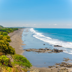 View at the Hermosa beach near Jaco city in Costa Rica