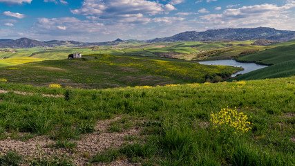 Landschaftspanorama Toskana Italien