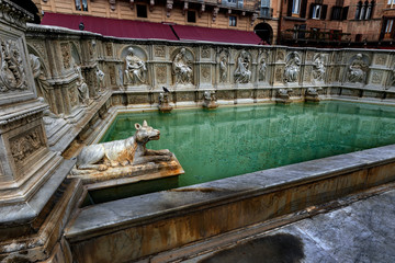 Fonte Gaia in Siena Tuscany Italy