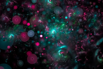 Obraz na płótnie Canvas abstract digital fractal fantasy design background imagination