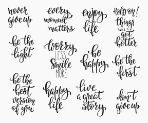 Photography family positive quotes overlay set