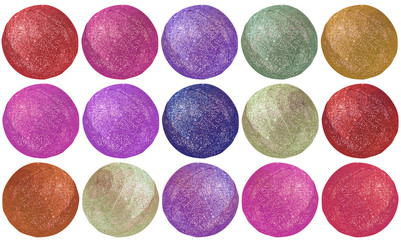 Boules de Noël sur fond blanc 