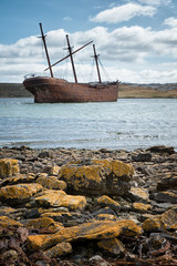 The wreckage of Lady Elizabeth outside Stanley, Falkland Islands - 271731397