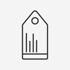 Label Tag icon. New trendy art style label tag icon illustration
