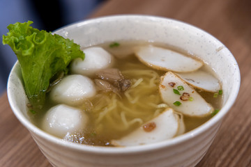 Singapore style fishcake noodle