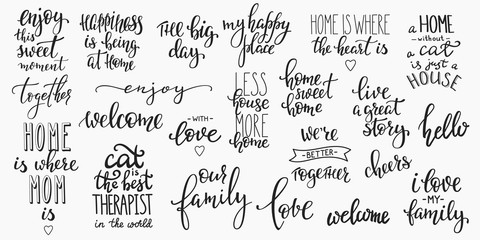 Lettering photography overlay set.