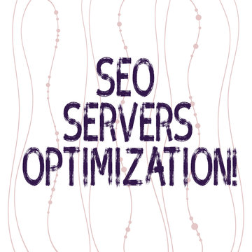 Text sign showing Seo Servers Optimization. Conceptual photo SEO network working at maximum efficiency Vertical Curved String Free Flow with Beads Seamless Repeat Pattern photo