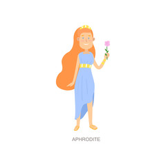 Cute red hair greek mythology woman god aphrodite