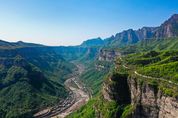 Fototapeta na wymiar South Taihang Mountains' landscape of China