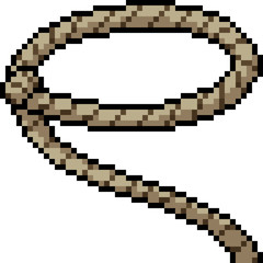 Fototapeta premium vector pixel art rope
