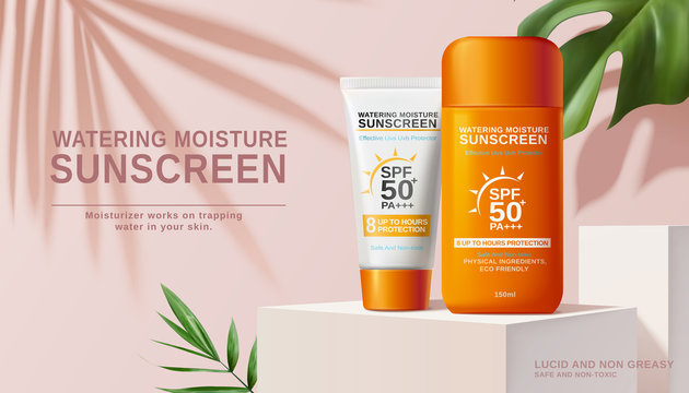 Moisture Sunscreen Ads