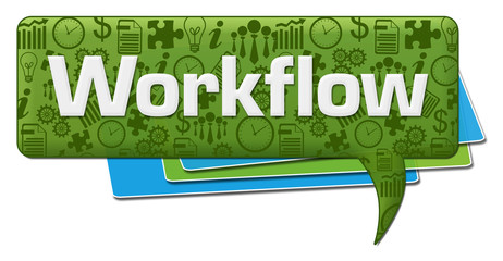 Workflow Business Symbols Green Blue Comment Symbol 