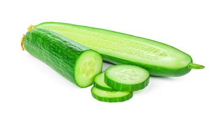 Cucumber isolated on white background