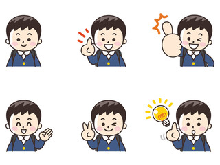 小学生の男の子セット01