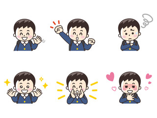 小学生の男の子セット02