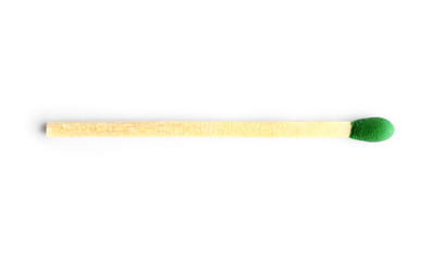 One match on white background