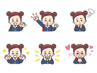 小学生の女の子セット02