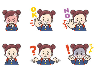 小学生の女の子セット04