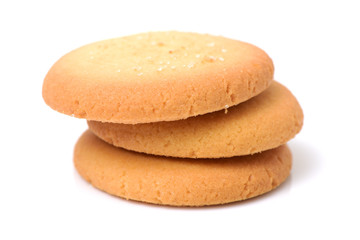 Cookies on white background