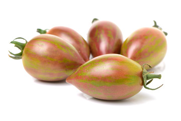 cherry tomatoes on white background 