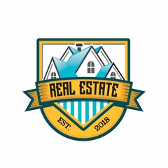 Obraz premium Real Estate Emblem logo