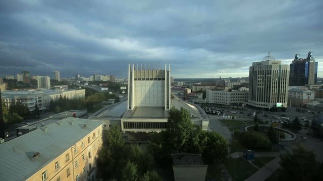 Parorama Novosibirsk city Russia Siberia