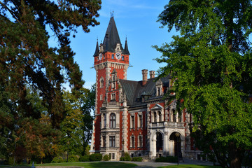 Obraz premium Neo-renaissance Ballester palace erected in 1882-84, Plawniowice, Poland