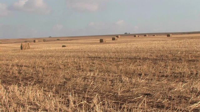 Haystack in the Golan Heights field Israel