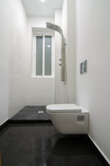 black bathroom