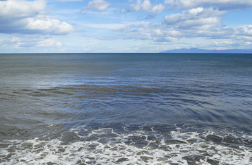 海　波　空　雲　岬　素材