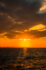 sunset quayside Beach