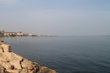 White rocks on Limassol seafront