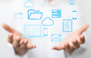 code data concept in hand