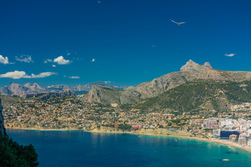 Obraz premium Calpe and beaches view